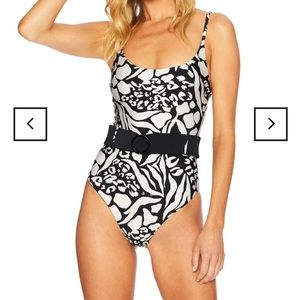 ANTHROPOLOGIE Julia Belted One-Piece Swimsuit
